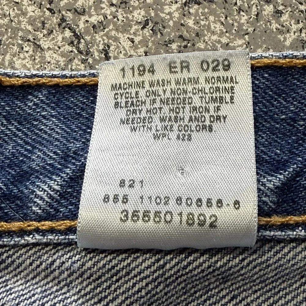 Levis 550 Denim Jean Shorts Mens 40 Vintage Y2K Relaxed Fit 9